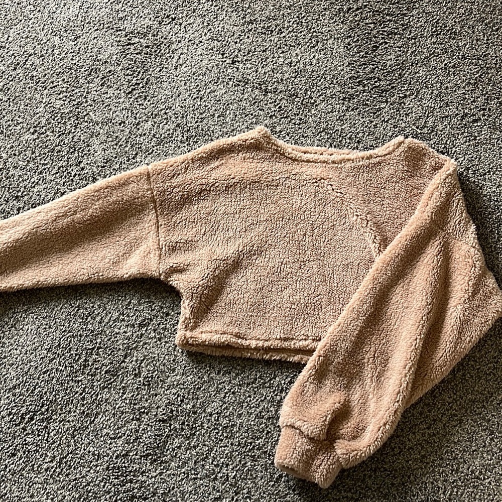 Windsor Brand New Fuzzy Cropped Sweatshirt